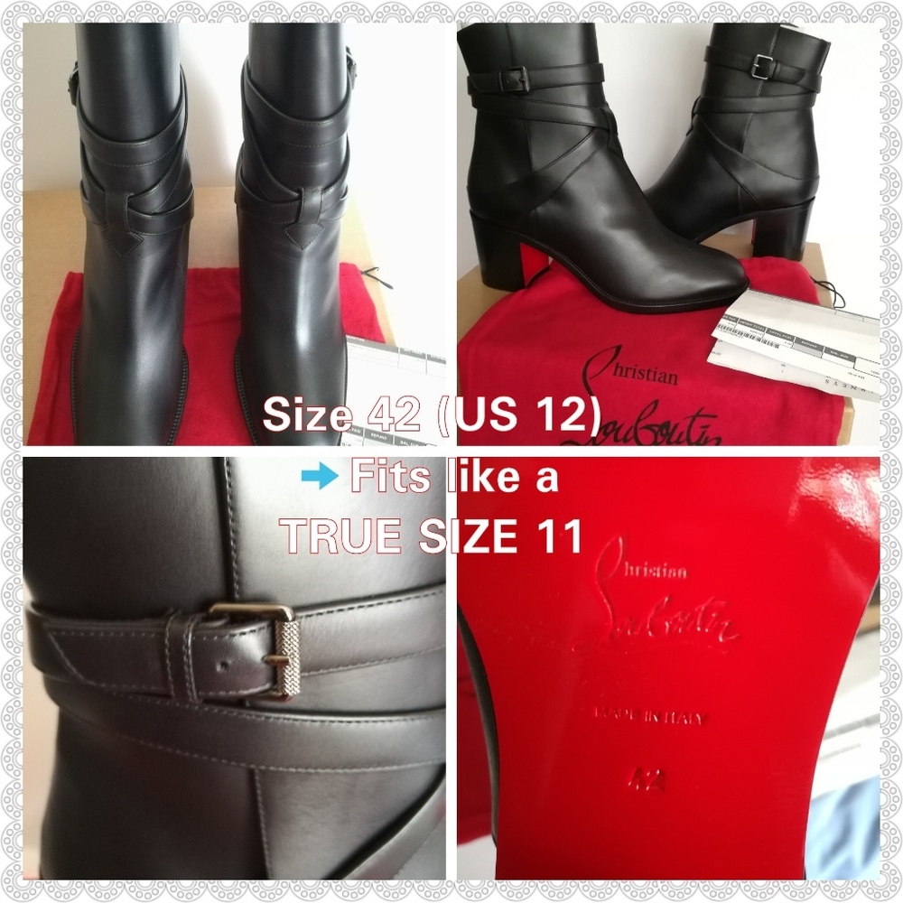 CHRISTIAN LOUBOUTIN Karistrap Leather Ankle Boots